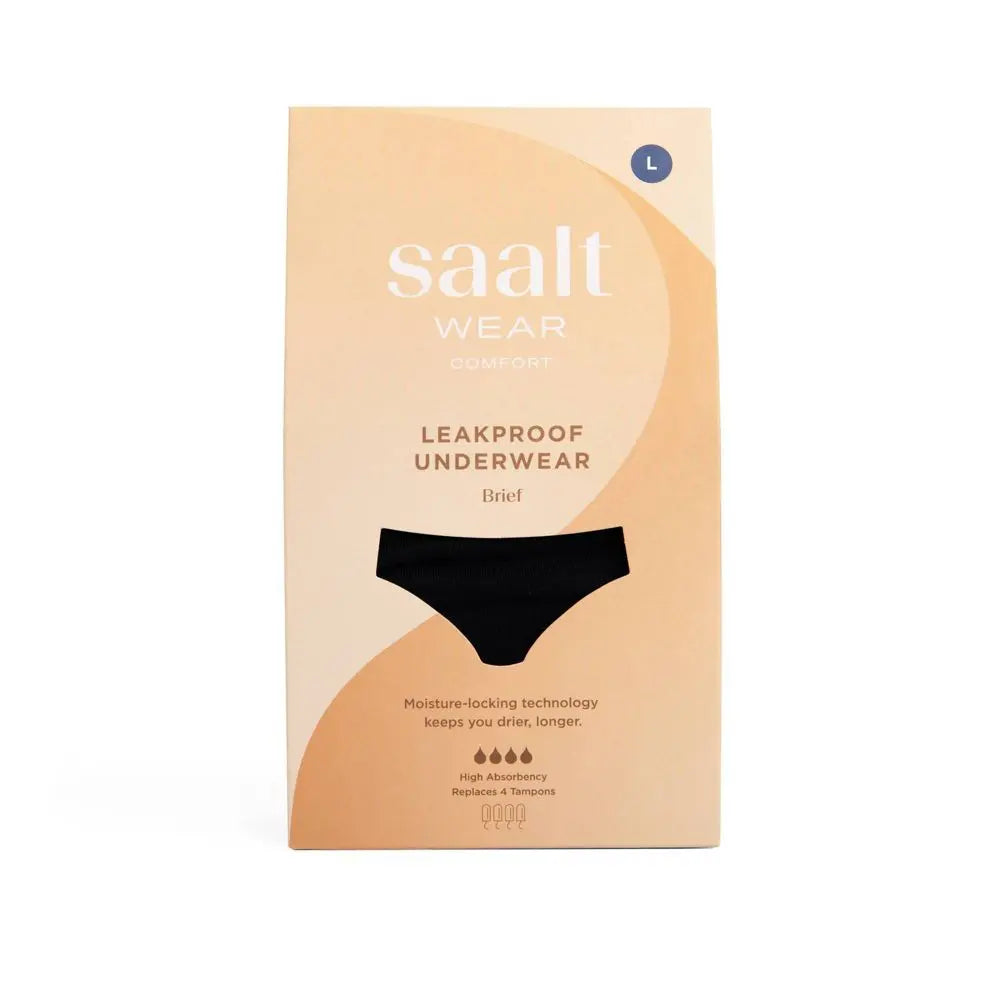 New - Saalt Heavy Absorbency Briefs Super Soft Modal Comfort Leak Proof Period Underwear SaaltBullseye Deals
