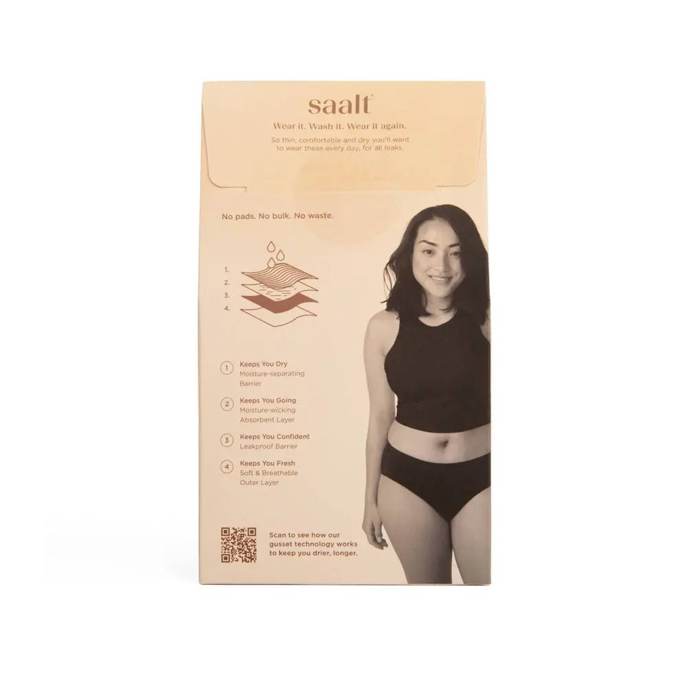 New - Saalt Heavy Absorbency Briefs Super Soft Modal Comfort Leak Proof Period Underwear SaaltBullseye Deals