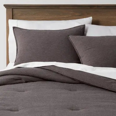 New - Space Dyed Cotton Linen Comforter & Sham Set - Threshold ThresholdBullseye Deals