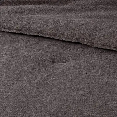 New - Space Dyed Cotton Linen Comforter & Sham Set - Threshold ThresholdBullseye Deals