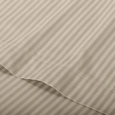 New - Threshold 400 Thread Count Cotton Damask 6PC Sheet Set Sophisticated Threshold SignatureBullseye Deals