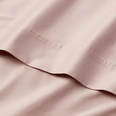 New - Threshold 400 Thread Count Cotton Sateen 4-Piece Sheet Set Luxurious ThresholdBullseye Deals
