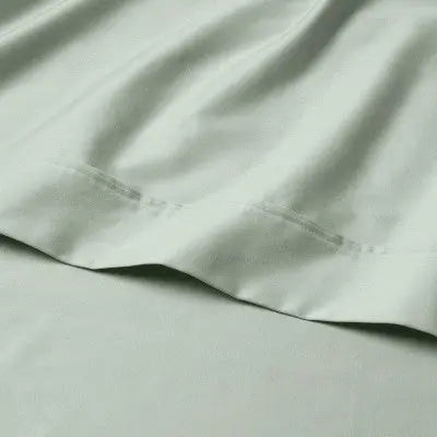 New - Threshold 400 Thread Count Cotton Sateen 4-Piece Sheet Set Luxurious ThresholdBullseye Deals