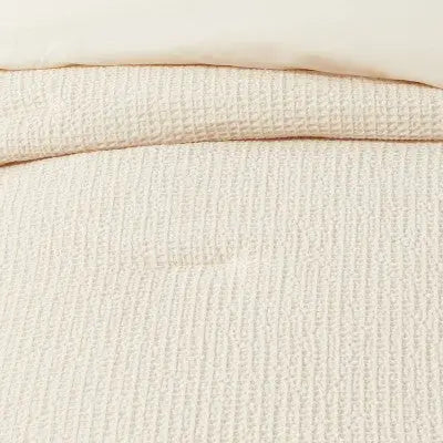 New - Threshold Cotton Waffle Comforter Set OEKO-TEX Waffle-Weave ThresholdBullseye Deals