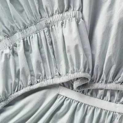 New - Threshold Organic Cotton Percale 4-Piece Sheet Set Fitwise Tech ThresholdBullseye Deals