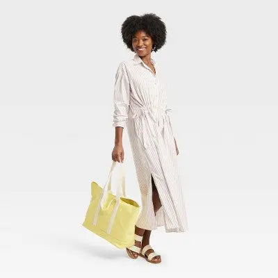 New - Universal Thread Women's Cinch Waist Midi Shirt Dress Cinched Waist Universal ThreadBullseye Deals