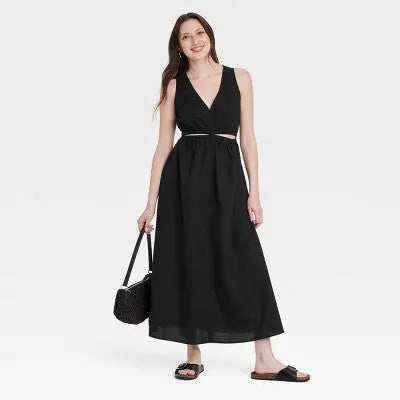 New - Universal Thread Women's Cut-Out A-Line Casual Maxi Dress Universal ThreadBullseye Deals