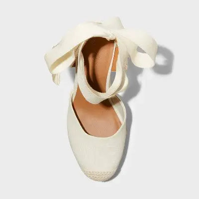 New - Universal Thread Women's Wedge Espadrilles High Heel Wrap Lace Up Sandals Universal ThreadBullseye Deals