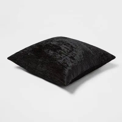 New - Velvet Rib Textured Square Throw Pillow - Threshold ThresholdBullseye Deals