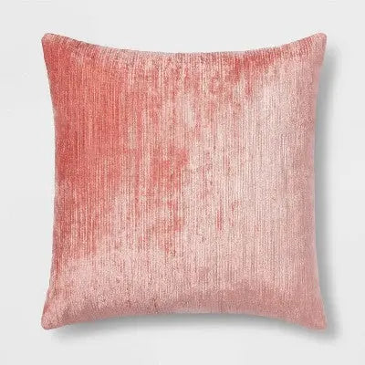 New - Velvet Rib Textured Square Throw Pillow - Threshold ThresholdBullseye Deals