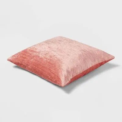 New - Velvet Rib Textured Square Throw Pillow - Threshold ThresholdBullseye Deals