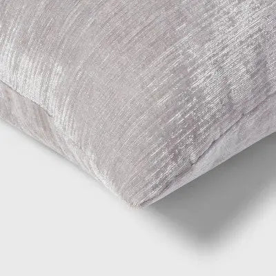 New - Velvet Rib Textured Square Throw Pillow - Threshold ThresholdBullseye Deals