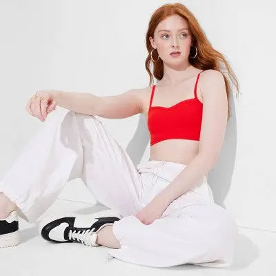 New - Wild Fable Women's Mid Rise Relaxed Fit Full Parachute Pants Lightweight Wild FableBullseye Deals