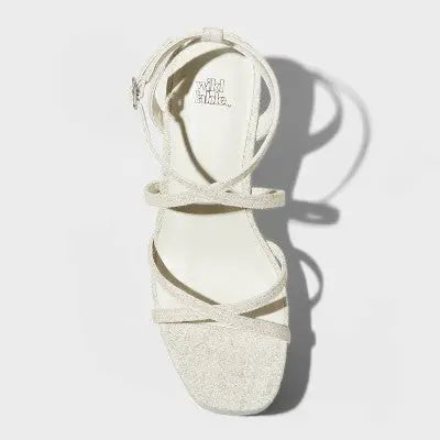 New - Wild Fable Women's Platform Wedge High Heel Sandals Ankle Strap Memory Foam Wild FableBullseye Deals