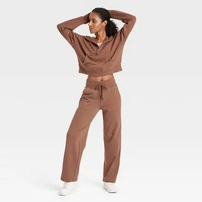 New - Women's French Terry Straight Leg Sweatpant - JoyLab JoyLabBullseye Deals