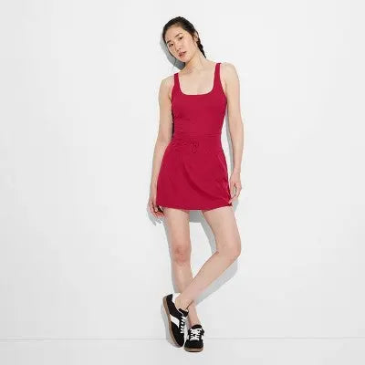 New - Women's Game Day Ribbed Tank Active Dress - JoyLab JoyLabBullseye Deals