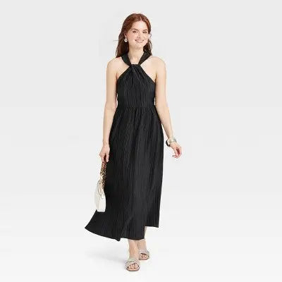 New - Women's Halter Midi Dress - A New Day A New DayBullseye Deals