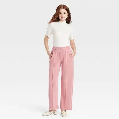New - Women's High-Rise Straight Leg Pull-On Pants - A New Day A New DayBullseye Deals