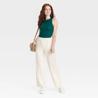 New - Women's High-Rise Straight Leg Pull-On Pants - A New Day A New DayBullseye Deals