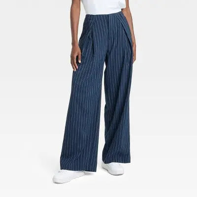 New - Women's High-Rise Wide Leg Pleated Front Trousers - A New Day A New DayBullseye Deals