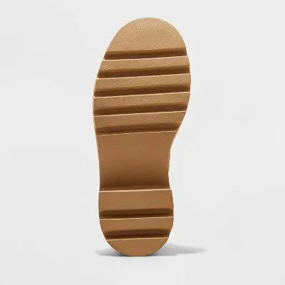 New - Women's Kyrie Chunky Heel Ankle Sock Boots with Memory Foam Insole - Universal Thread Chocolate Brown 8.5 Universal ThreadBullseye Deals
