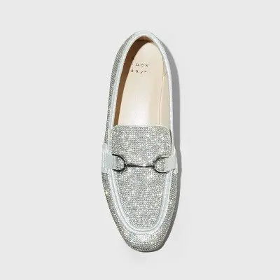 New - Women's Laurel Rhinestone Loafers - A New Day A New DayBullseye Deals