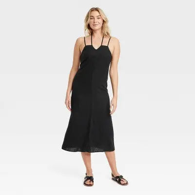 Universal Thread New - Women's Linen Midi Sundress - Universal Thread Secondipity Universal Thread New - Women's Linen Midi Sundress - Universal Thread Secondipity
