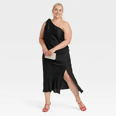 New - Women's One Shoulder Midi Dress - A New Day A New DayBullseye Deals