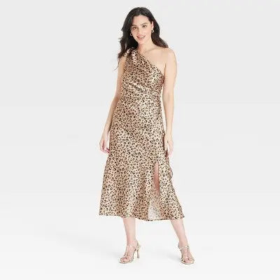 New - Women's One Shoulder Midi Dress - A New Day A New DayBullseye Deals