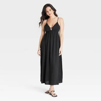 New - Women's Ruched Midi Dress - A New Day A New DayBullseye Deals