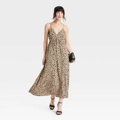 New - Women's Ruched Midi Dress - A New Day A New DayBullseye Deals