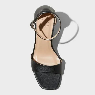 New - Women's Shelly Heels with Memory Foam Insole - A New Day Black 7 A New DayBullseye Deals