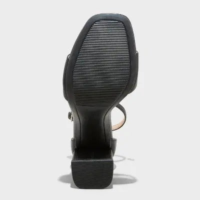 New - Women's Shelly Heels with Memory Foam Insole - A New Day Black 7 A New DayBullseye Deals