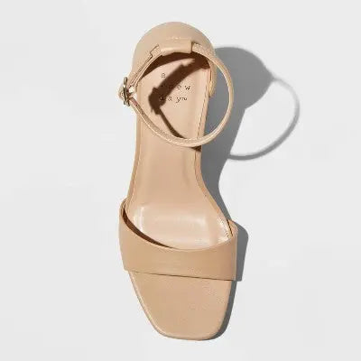 New - Women's Shelly Heels with Memory Foam Insole - A New Day Black 7 A New DayBullseye Deals