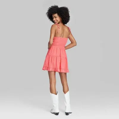 New - Women's Sleeveless Corset Fit & Flare Mini Dress - Wild Fable Wild Fable