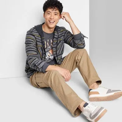 New - en's Striped Hooded Button-Down Shirt - Original Use Original UseBullseye Deals