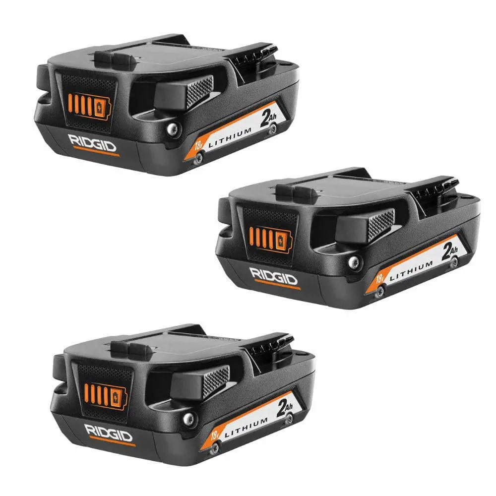 Open Box -  18V Lithium-Ion Compact 2.0 Ah Battery (3-Pack) RIDGIDBullseye Deals