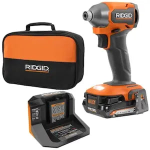 Open Box -  18V SubCompact Brushless Cordless Impact Driver Kit with 2.0 Ah Battery, Charger, and Tool Bag RIDGIDBullseye Deals