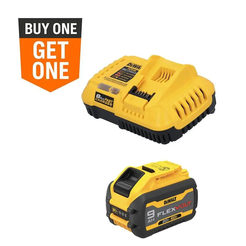 Open Box -  20V/60V MAX FLEXVOLT Lithium-Ion 9.0Ah Battery and Charger Starter Kit DEWALTBullseye Deals