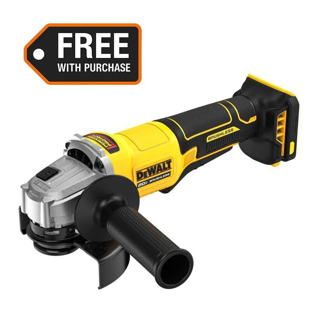 Open Box -  20V MAX Cordless Brushless 4-1/2 in. Angle Grinder with Paddle Switch (Tool Only) DEWALTBullseye Deals