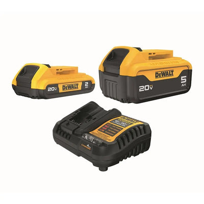 Open Box -  20V MAX Lithium-Ion Battery Kit with 5.0Ah and 2.0Ah Battery and Charger DEWALTBullseye Deals