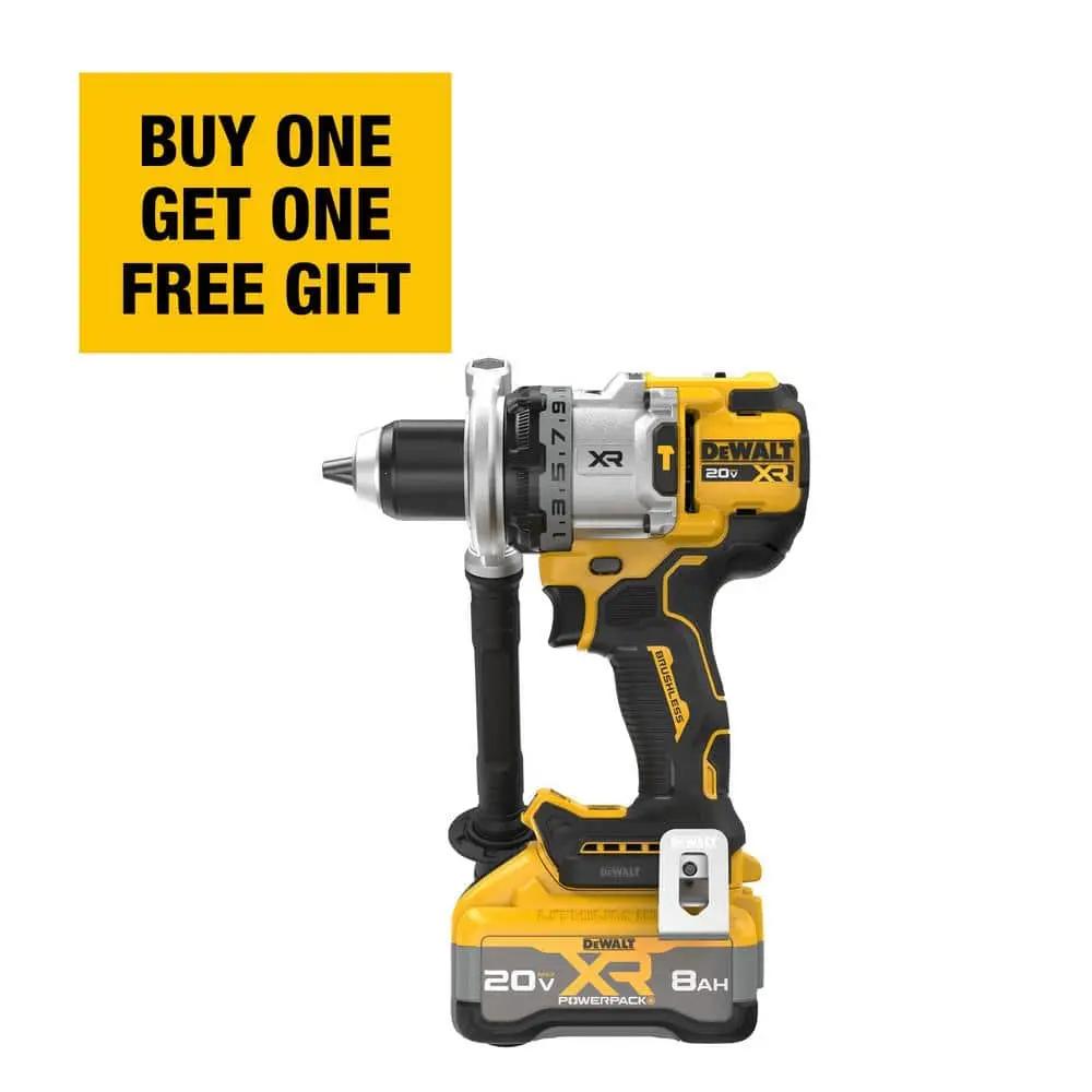 Open Box -  20V XR Lithium-Ion Cordless Hammer Drill Kit with 8.0 Ah Battery, Charger and Kit Bag DEWALTBullseye Deals