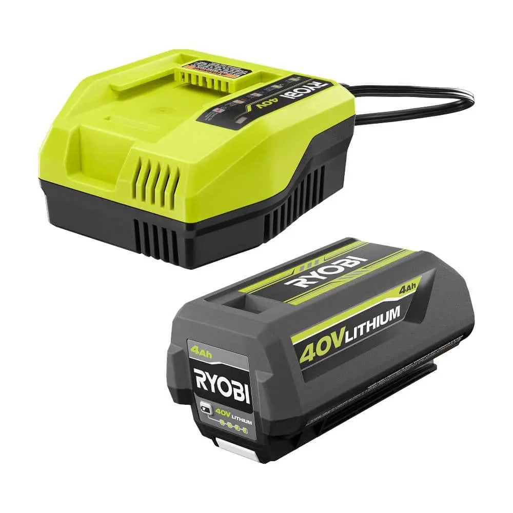 Open Box -  40V Lithium-Ion 4.0 Ah Battery and Fast Charger Kit RYOBIBullseye Deals