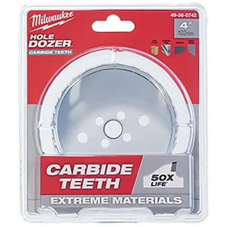 Open Box -  49-56-0742 4 IN. CARB HOLE SAW MilwaukeeBullseye Deals