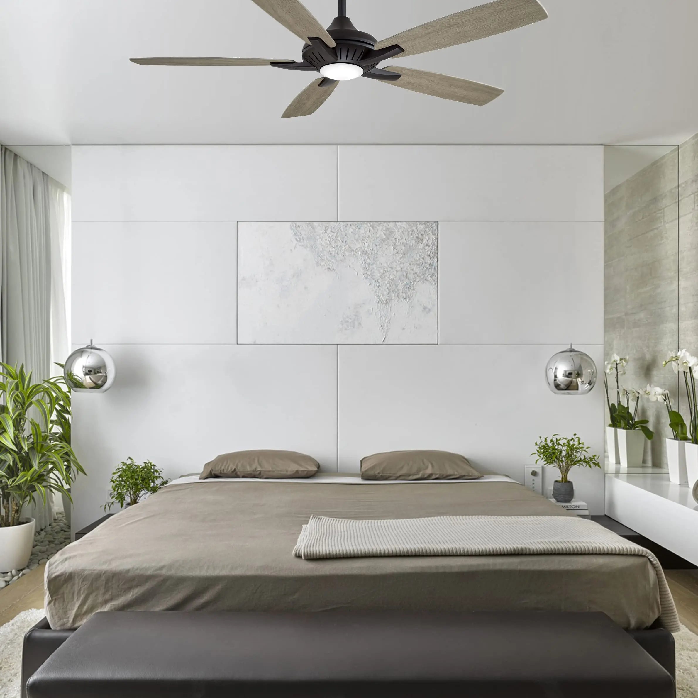 Open Box - 52" Minka Aire Dyno Coal LED Ceiling Fan MinkaAireBullseye Deals