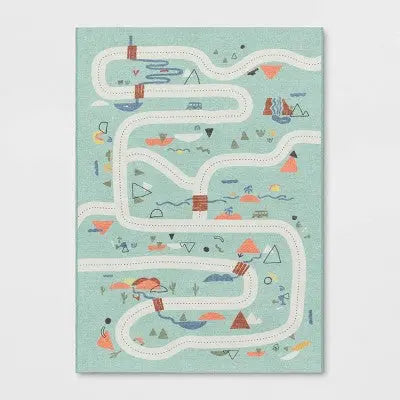 Open Box - 5'x7' Adventure Kids' Mat - Pillowfort Pillowfort