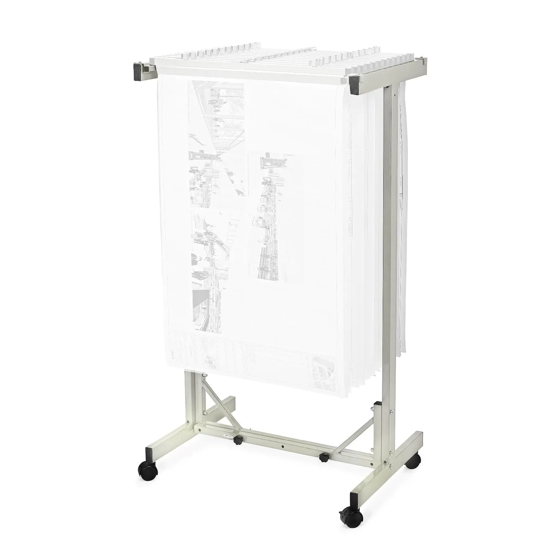 Open Box -  AdirOffice Gray Steel Blueprint Expandable Mobile Cabinet Vertical File Blueprint Stand AdirofficeBullseye Deals