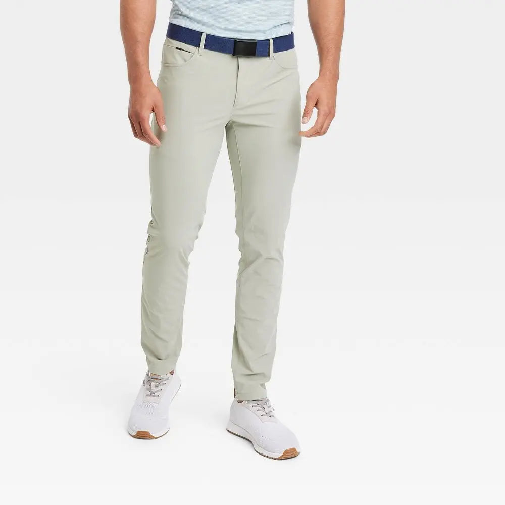 Open Box - All In Motion Men's Golf Pants Slim Fit Lightweight UPF 50+ All in MotionBullseye Deals