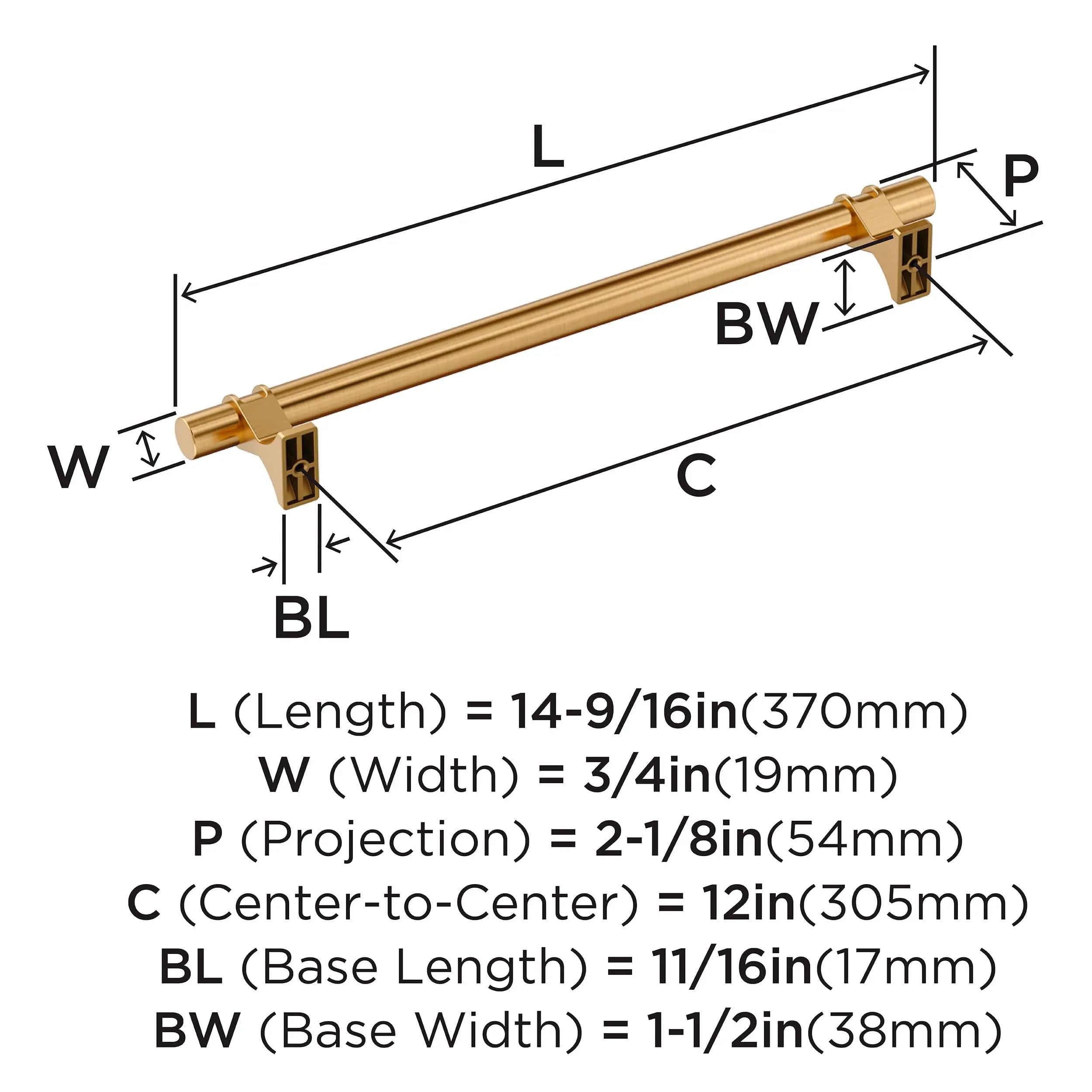 Open Box - Amerock BP36697CZ - Pulls Cabinet Hardware AmerockBullseye Deals
