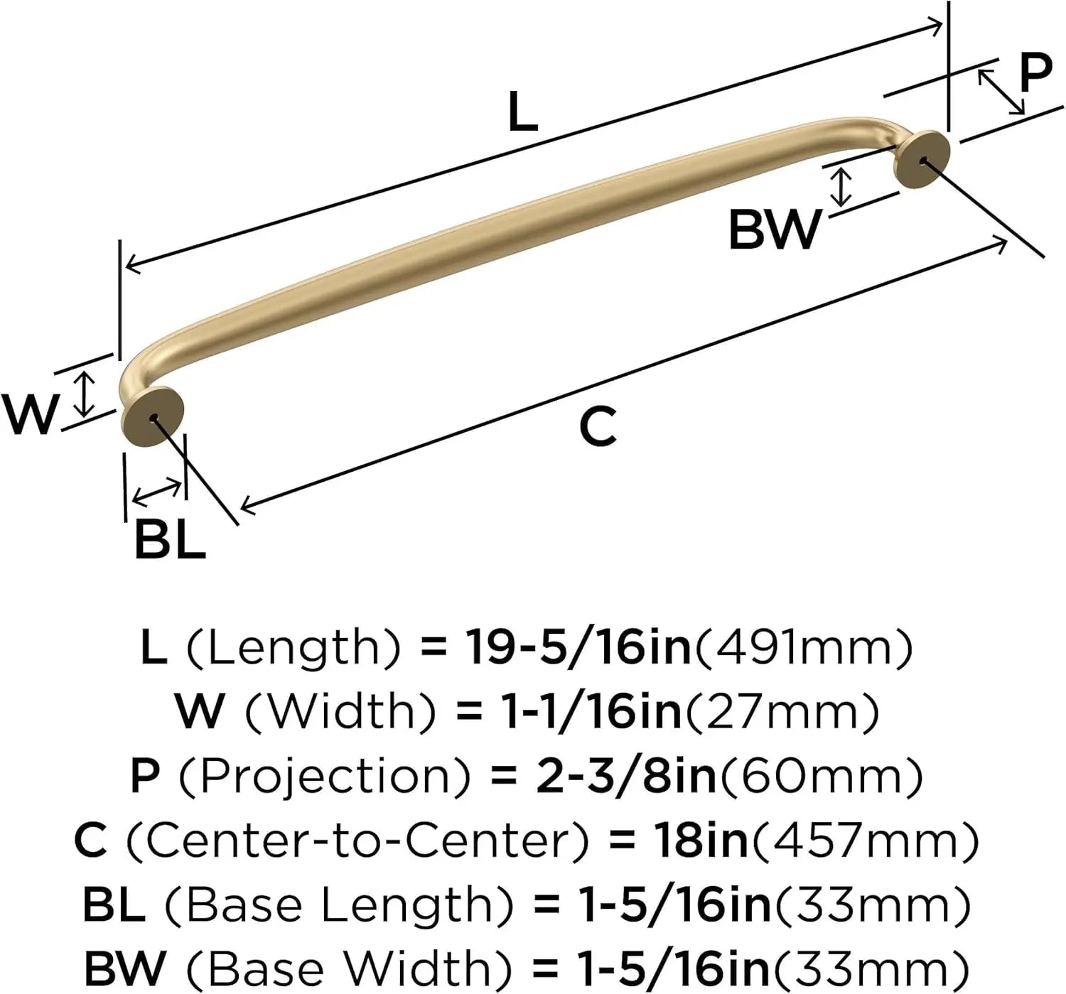 Open Box - Amerock BP54056CZ - Pulls Cabinet Hardware AmerockBullseye Deals